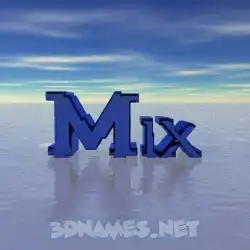 mix in Horizon style - 3D name wallpaper