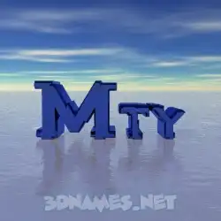 mty in Horizon style - 3D name wallpaper