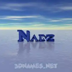 nadz in Horizon style - 3D name wallpaper