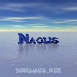 naglis in Horizon style - 3D name wallpaper
