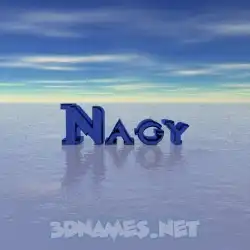 nagy in Horizon style - 3D name wallpaper
