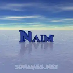 naim in Horizon style - 3D name wallpaper