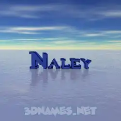 naley in Horizon style - 3D name wallpaper
