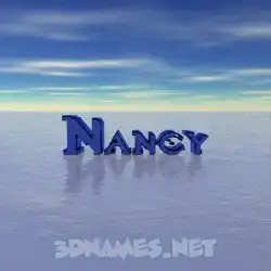 nancy in Horizon style - 3D name wallpaper