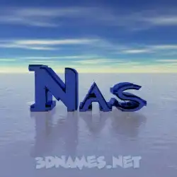 nas in Horizon style - 3D name wallpaper