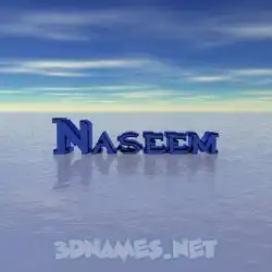 naseem in Horizon style - 3D name wallpaper