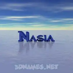 nasia in Horizon style - 3D name wallpaper