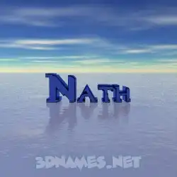 nath in Horizon style - 3D name wallpaper