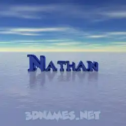 nathan in Horizon style - 3D name wallpaper