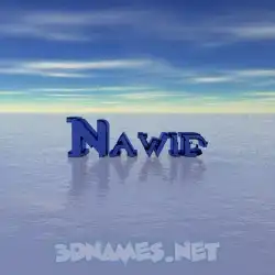 nawid in Horizon style - 3D name wallpaper