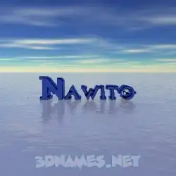 nawito in Horizon style - 3D name wallpaper