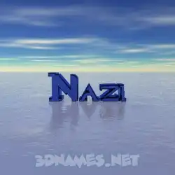 nazi in Horizon style - 3D name wallpaper