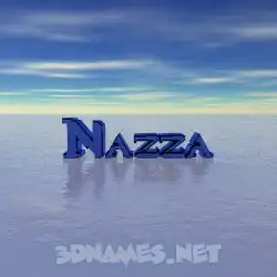 nazza in Horizon style - 3D name wallpaper