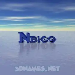 nbico in Horizon style - 3D name wallpaper