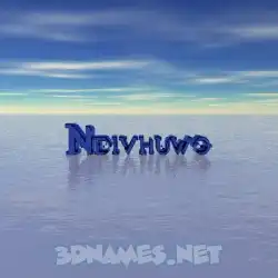 ndivhuwo in Horizon style - 3D name wallpaper