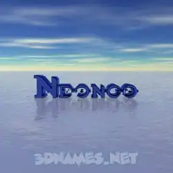 ndongo in Horizon style - 3D name wallpaper