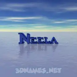 neela in Horizon style - 3D name wallpaper