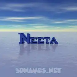 neeta in Horizon style - 3D name wallpaper