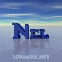 nel in Horizon style - 3D name wallpaper