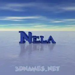 nela in Horizon style - 3D name wallpaper