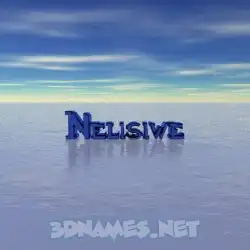 nelisiwe in Horizon style - 3D name wallpaper