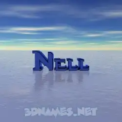 nell in Horizon style - 3D name wallpaper