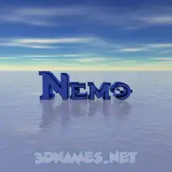 nemo in Horizon style - 3D name wallpaper