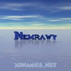 nemrawy in Horizon style - 3D name wallpaper