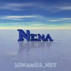 nena in Horizon style - 3D name wallpaper