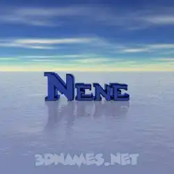 nene in Horizon style - 3D name wallpaper