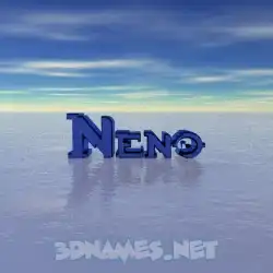 neno in Horizon style - 3D name wallpaper