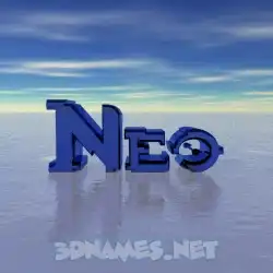 neo in Horizon style - 3D name wallpaper