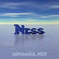 ness in Horizon style - 3D name wallpaper