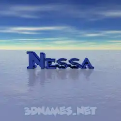 nessa in Horizon style - 3D name wallpaper