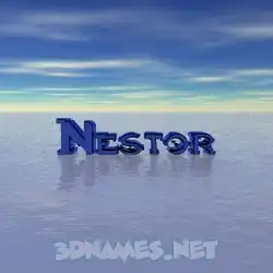 nestor in Horizon style - 3D name wallpaper