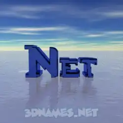 net in Horizon style - 3D name wallpaper