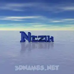 nezih in Horizon style - 3D name wallpaper