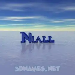 niall in Horizon style - 3D name wallpaper