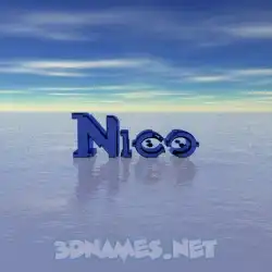 nico in Horizon style - 3D name wallpaper