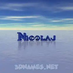 nicolaj in Horizon style - 3D name wallpaper