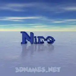 nido in Horizon style - 3D name wallpaper