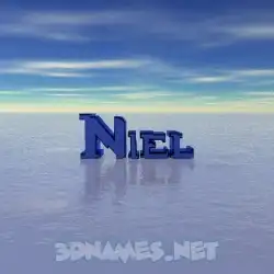 niel in Horizon style - 3D name wallpaper