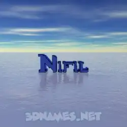 nifil in Horizon style - 3D name wallpaper