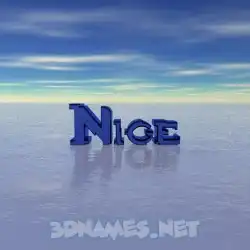 nige in Horizon style - 3D name wallpaper