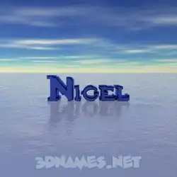 nigel in Horizon style - 3D name wallpaper