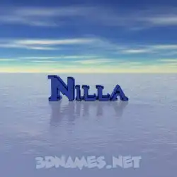 nilla in Horizon style - 3D name wallpaper