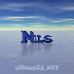 nils in Horizon style - 3D name wallpaper