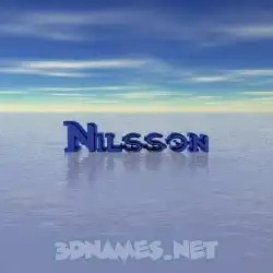 nilsson in Horizon style - 3D name wallpaper