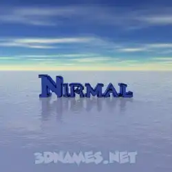 nirmal in Horizon style - 3D name wallpaper