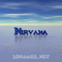 nirvana in Horizon style - 3D name wallpaper